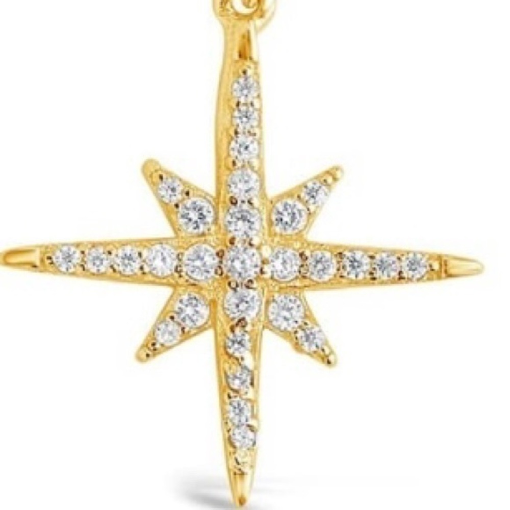 NIB-Delicate 14k Gold CZ Pendant Necklace